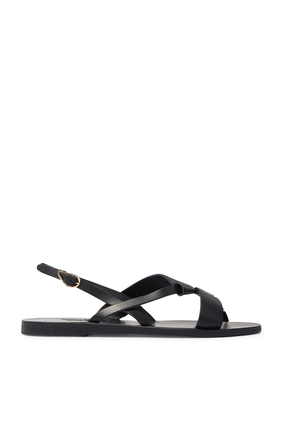 Kelly Leather Slingback Sandals